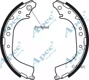 Комлект тормозных накладок APEC braking SHU497