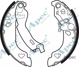 Комлект тормозных накладок APEC braking SHU508