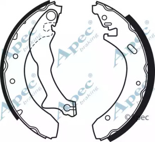 Комплект тормозных колодок APEC braking SHU510