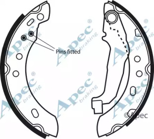 Комлект тормозных накладок APEC braking SHU517