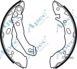 Комплект тормозных колодок APEC braking SHU521