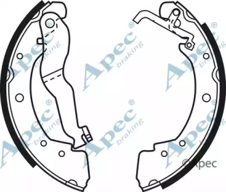 Комлект тормозных накладок APEC braking SHU526