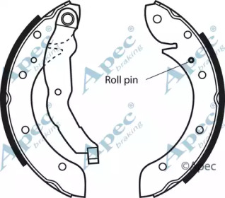 Комплект тормозных колодок APEC braking SHU530