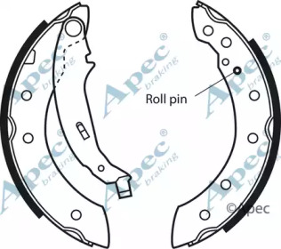 Комлект тормозных накладок APEC braking SHU531