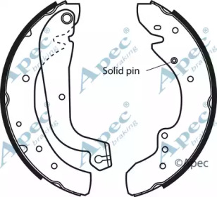 Комплект тормозных колодок APEC braking SHU537