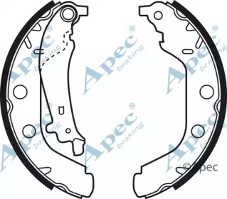 Комлект тормозных накладок APEC braking SHU540