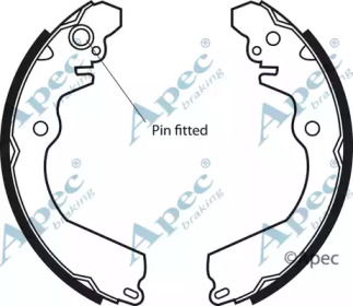 Комплект тормозных колодок APEC braking SHU544