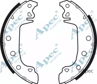 Комплект тормозных колодок APEC braking SHU55