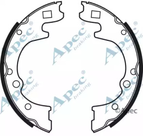 Комлект тормозных накладок APEC braking SHU558