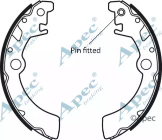 Комлект тормозных накладок APEC braking SHU571