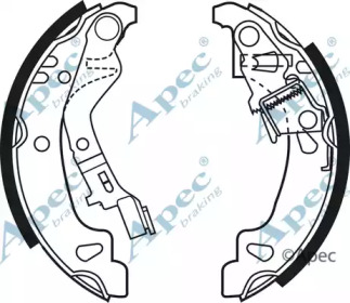 Комлект тормозных накладок APEC braking SHU624