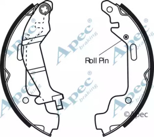 Комлект тормозных накладок APEC braking SHU633