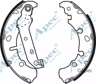 Комлект тормозных накладок APEC braking SHU635