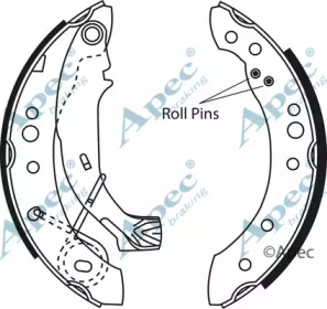 Комлект тормозных накладок APEC braking SHU638