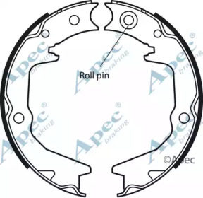 Комлект тормозных накладок APEC braking SHU651