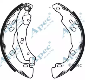 Комлект тормозных накладок APEC braking SHU657