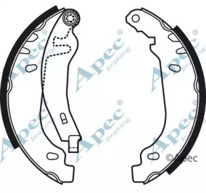 Комлект тормозных накладок APEC braking SHU659