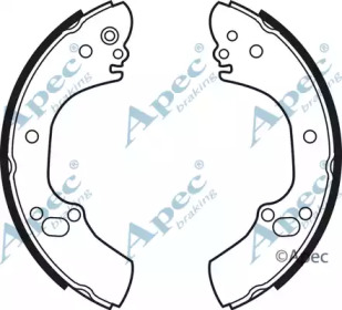 Комлект тормозных накладок APEC braking SHU674