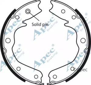 Комлект тормозных накладок APEC braking SHU676