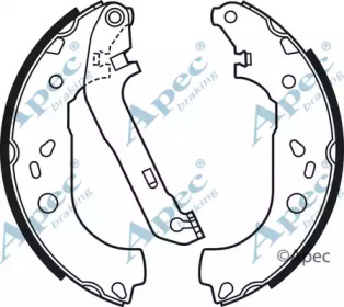 Комлект тормозных накладок APEC braking SHU684