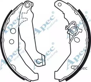 Комлект тормозных накладок APEC braking SHU691