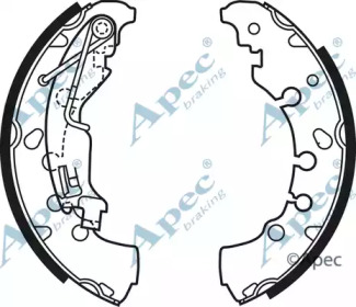 Комлект тормозных накладок APEC braking SHU697