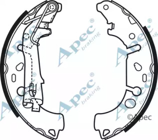 Комлект тормозных накладок APEC braking SHU698