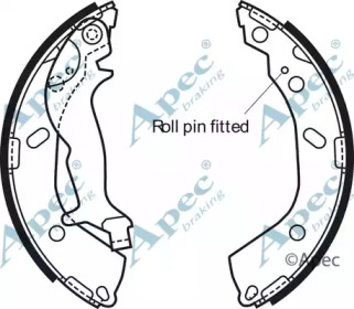 Комлект тормозных накладок APEC braking SHU700