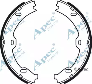 Комлект тормозных накладок APEC braking SHU704