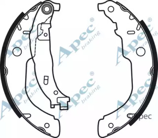 Комлект тормозных накладок APEC braking SHU711