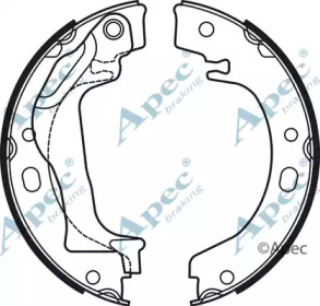 Комлект тормозных накладок APEC braking SHU723