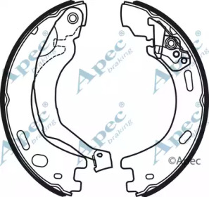 Комлект тормозных накладок APEC braking SHU724