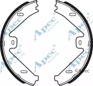 Комлект тормозных накладок APEC braking SHU734