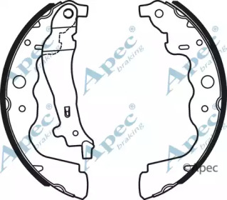 Комлект тормозных накладок APEC braking SHU735