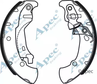 Комлект тормозных накладок APEC braking SHU736