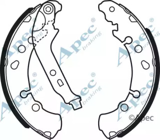 Комлект тормозных накладок APEC braking SHU753