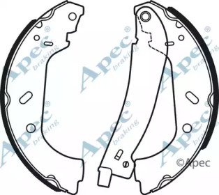 Комлект тормозных накладок APEC braking SHU768