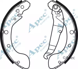 Комлект тормозных накладок APEC braking SHU770