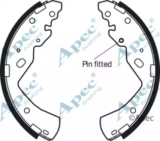 Комлект тормозных накладок APEC braking SHU777