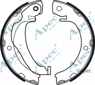 Комлект тормозных накладок APEC braking SHU778