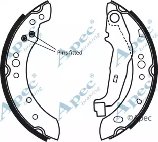 Комлект тормозных накладок APEC braking SHU786