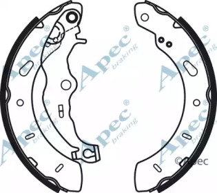 Комлект тормозных накладок APEC braking SHU805