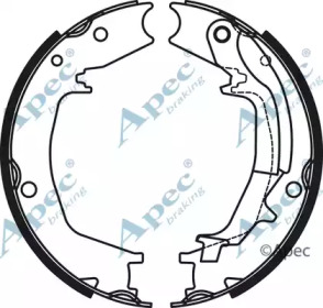 Комлект тормозных накладок APEC braking SHU808