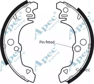 Комплект тормозных колодок APEC braking SHU85