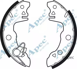 Комплект тормозных колодок APEC braking SHU87