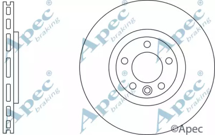 Тормозной диск APEC braking DSK3117