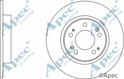 Тормозной диск APEC braking DSK3115