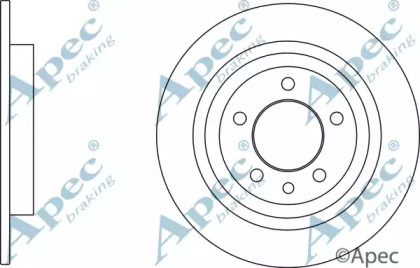 Тормозной диск APEC braking DSK3123