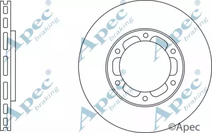 Тормозной диск APEC braking DSK3134