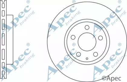 Тормозной диск APEC braking DSK3137